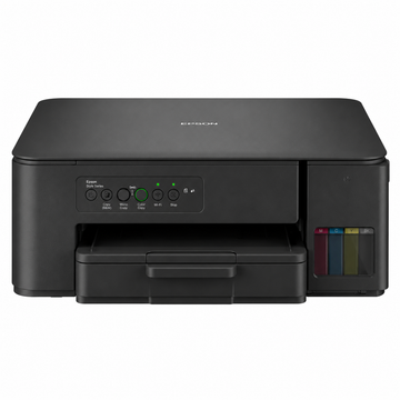 Brother DCP-T530W Wireless Ink Tank All-in-One Printer front view showing control panel, paper tray and refillable ink tanks.