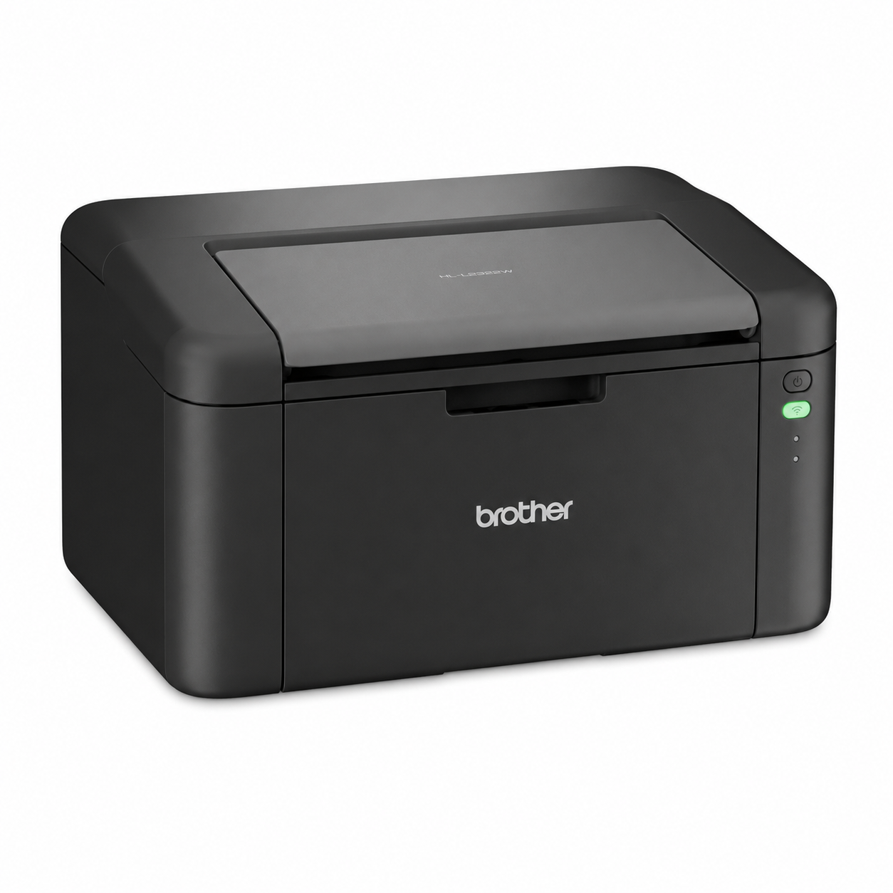 Brother HL-L1232W compact mono laser printer left-side angled view