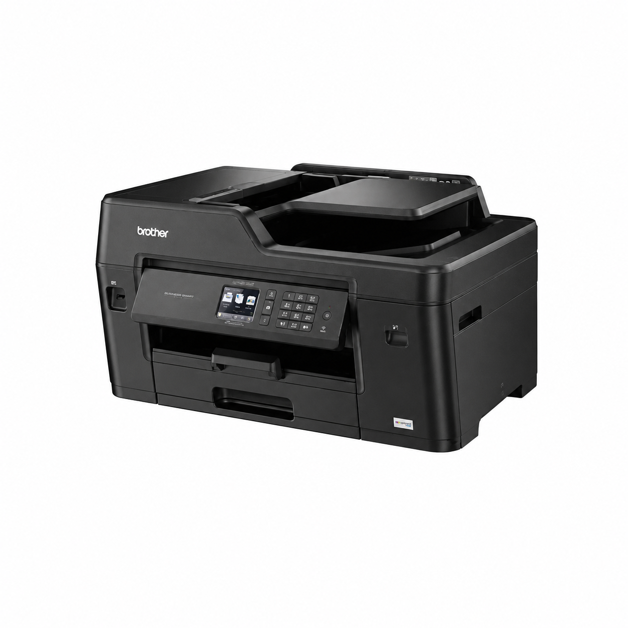 Brother MFC-J3530DW A3 Wireless Inkjet Printer angled front view showing multifunction office design.