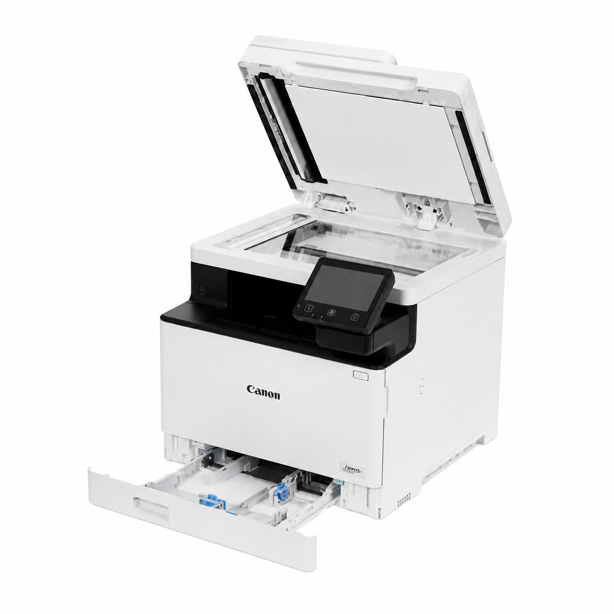 Canon i-SENSYS MF752Cdw showing the 50-sheet automatic document feeder and paper cassette