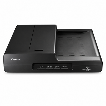 Canon imageFORMULA DR-F120 duplex ADF and flatbed document scanner front view