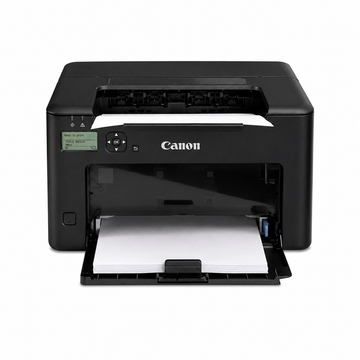 Canon i-SENSYS LBP122dw printing a double-sided A4 business document