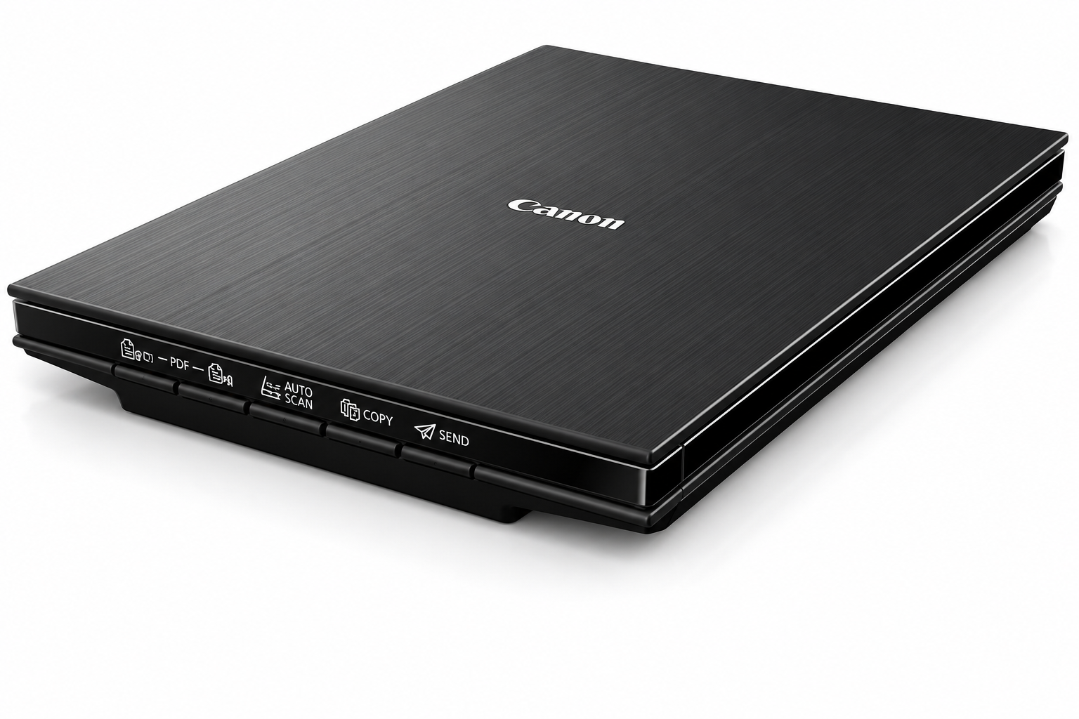 Canon CanoScan LiDE 400 slim flatbed scanner angled side view