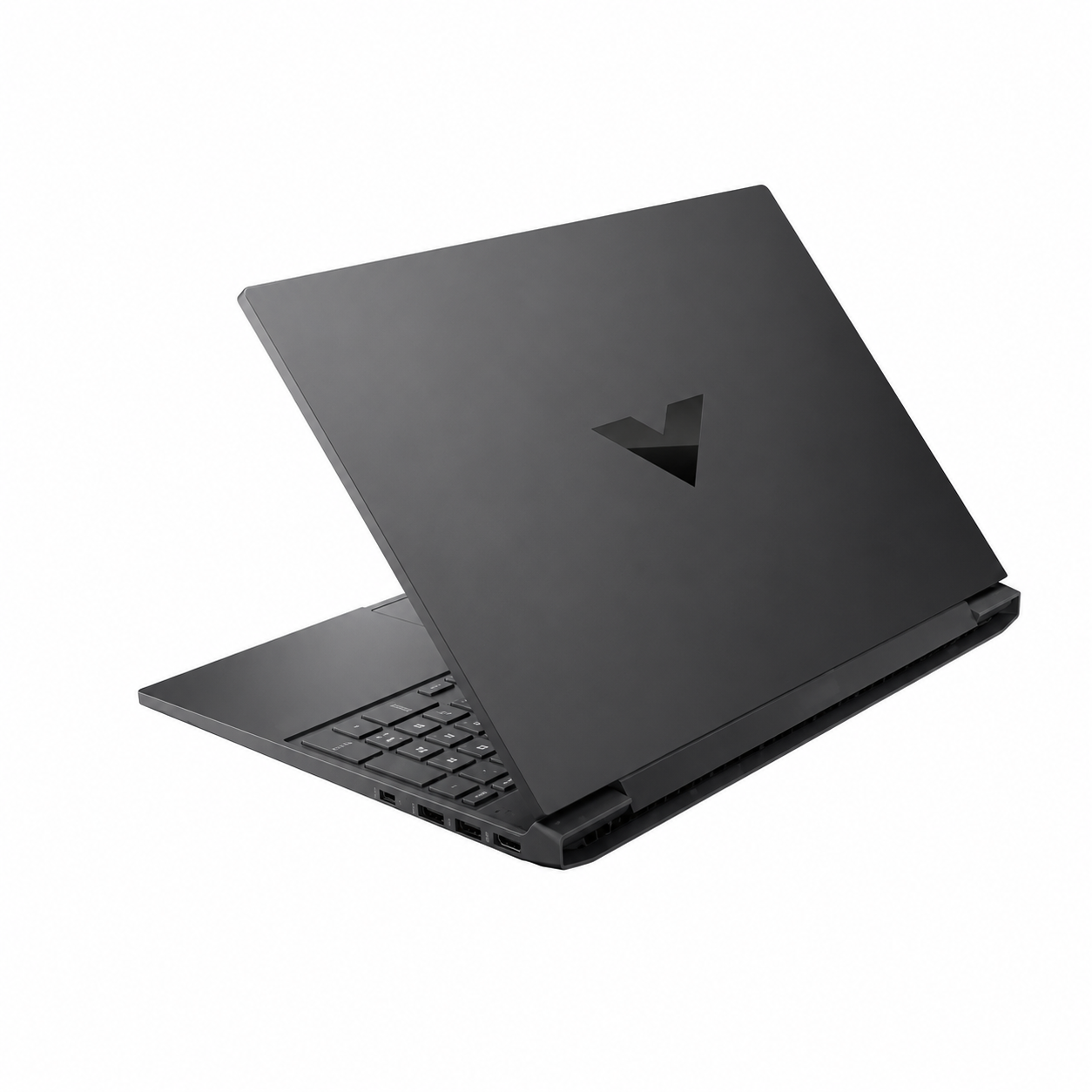 HP Victus 15-fa2013dx gaming laptop Mica Silver lid with black chrome Victus logo