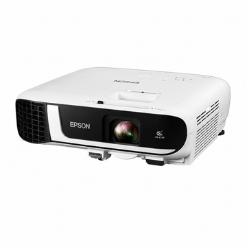 Epson EB-FH52 4000-lumen Full HD projector right-side view showing the portable white business projector profile.