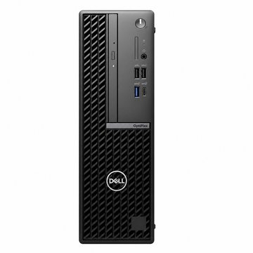Dell OptiPlex 7020 business desktop front view showing the ventilation grille, USB ports and power button