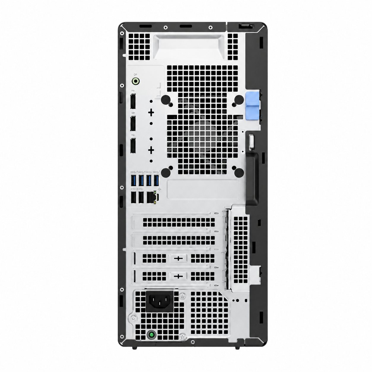 Dell OptiPlex 7020 MT Desktop PC rear view showing back panel ports and expansion slots.