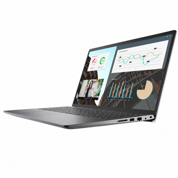 Dell Vostro 3530 Intel Core i5 Carbon Black laptop right-side view showing the slim business laptop profile and side ports.