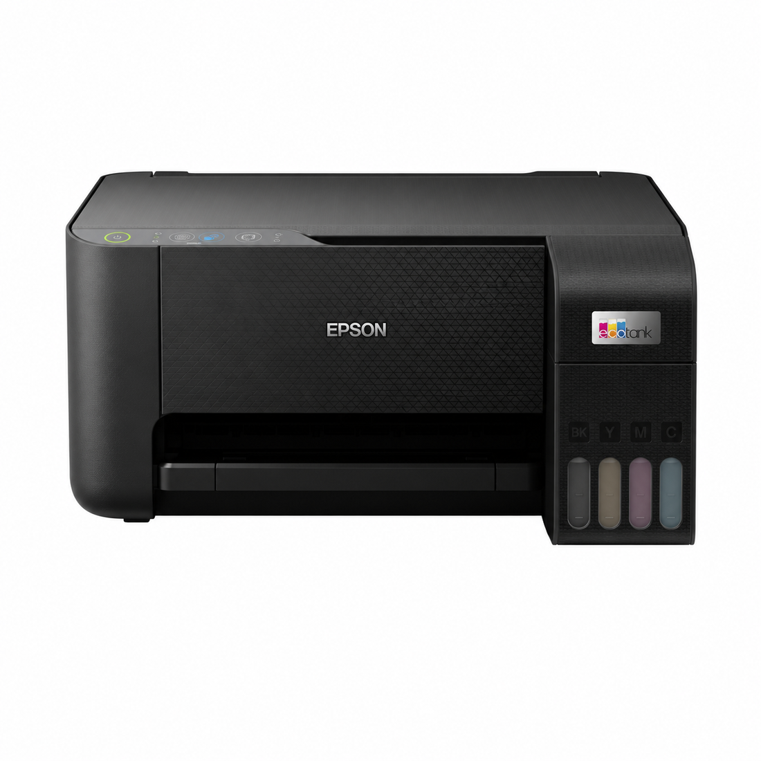 Epson EcoTank L3210 refillable ink tank all-in-one printer front view
