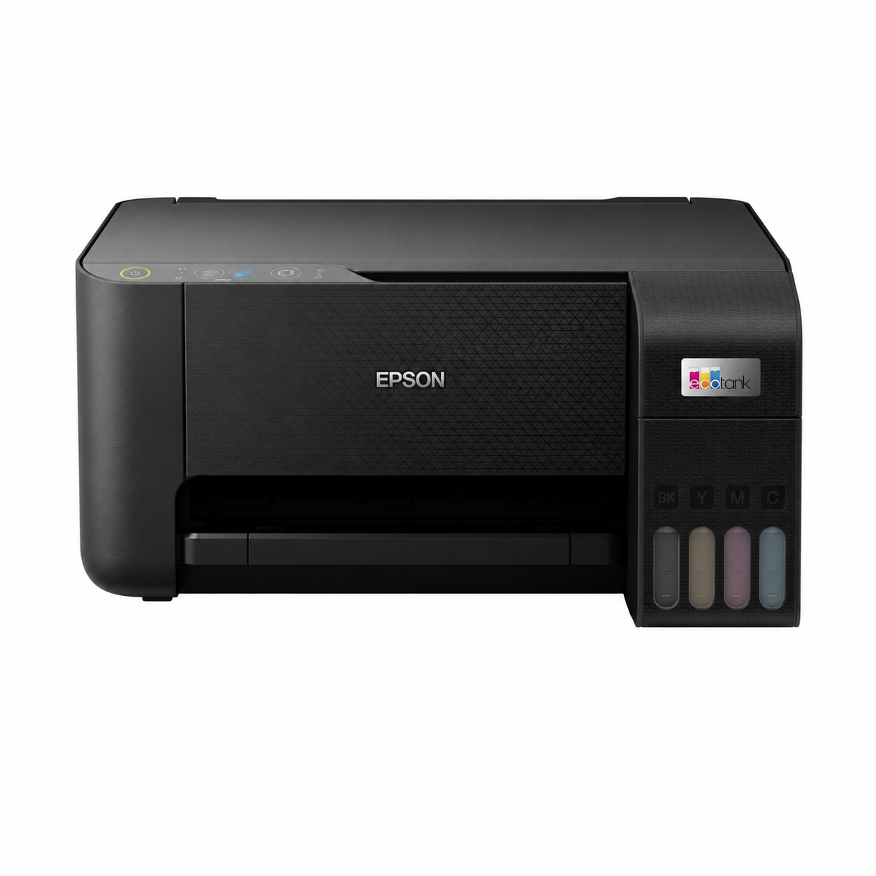 Epson EcoTank L3210 refillable ink tank all-in-one printer front view
