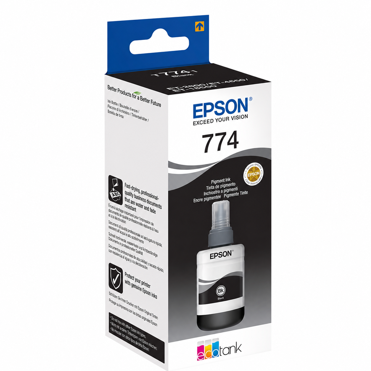 Epson 774 Pigment Black Ink Bottle 140ml - C13T77414A