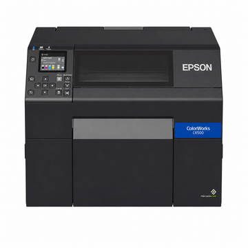 Epson ColorWorks C6500Ae (MK) 8-Inch Industrial Color Label Printer with Auto Cutter