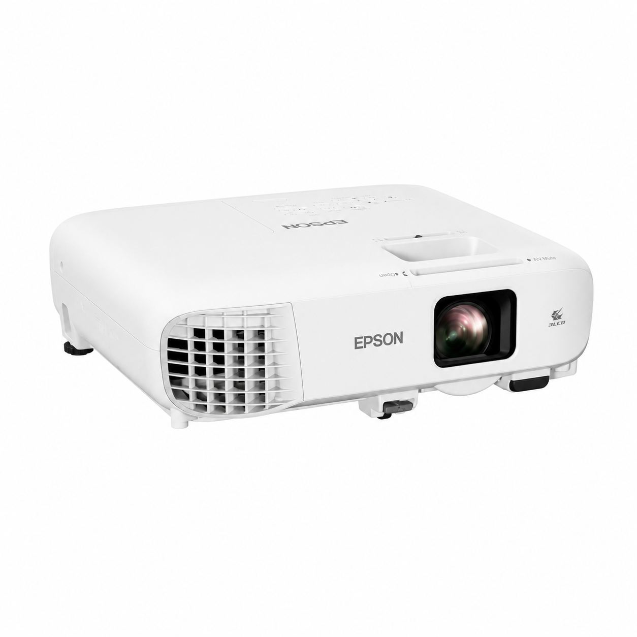 Epson EB-992F 4000-lumen Full HD projector front-left angled view