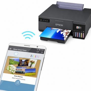 Epson EcoTank L8050 wireless ink tank printer with mobile photo printing connectivity