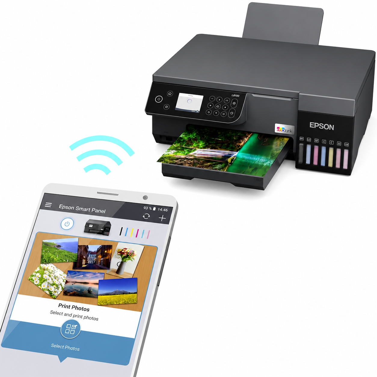 Epson EcoTank L8100 6-Color Wireless Photo Ink Tank Printer