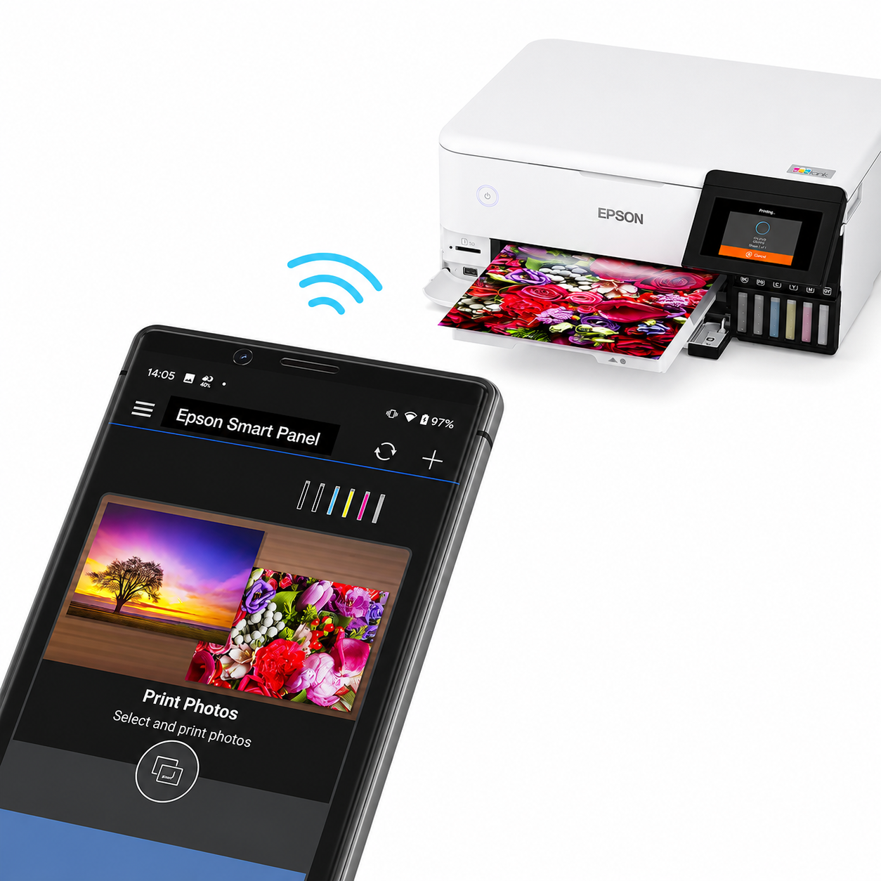 Epson EcoTank L8160 6-Color Wireless Photo All-in-One Printer