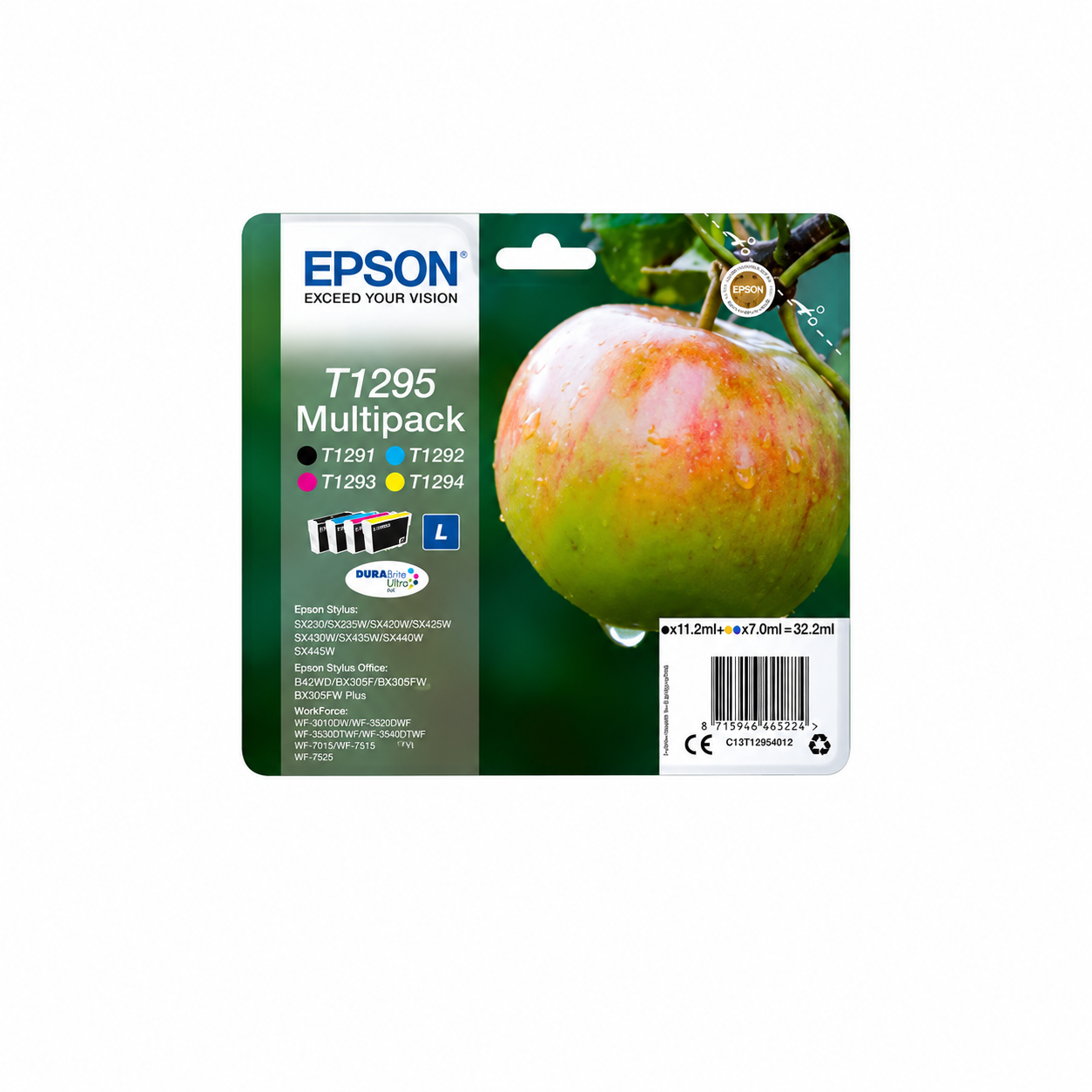 Epson T1295 Apple DURABrite Ultra Set Ink Cartridge
