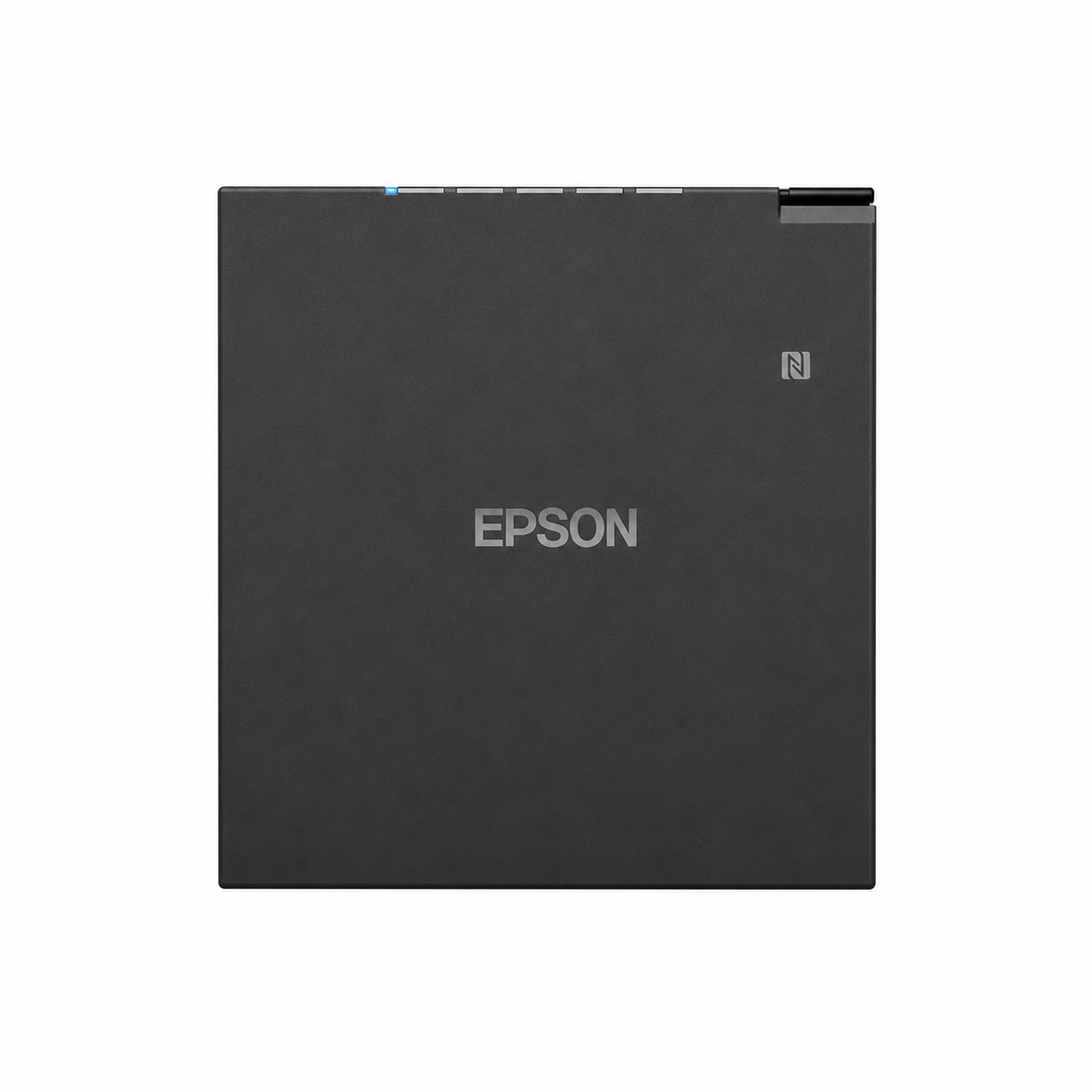 Epson TM-m30III (152) Black thermal receipt printer rear view showing compact wireless POS printer design.