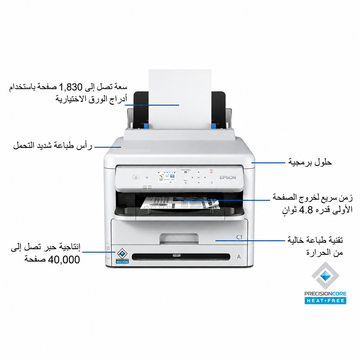 Epson WorkForce Pro WF-M5399DW feature image highlighting business printing functions, paper handling and connectivity.