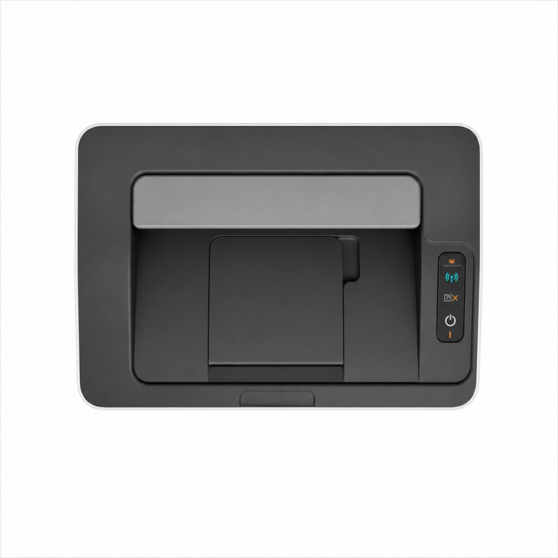 HP Laser 108w compact wireless monochrome laser printer front view