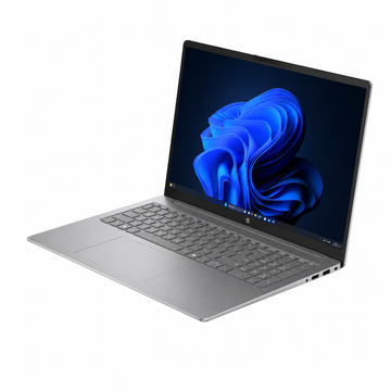 HP Victus 15-fa2394TX RTX 3050 gaming laptop, open front three-quarter view showing the display, keyboard and touchpad