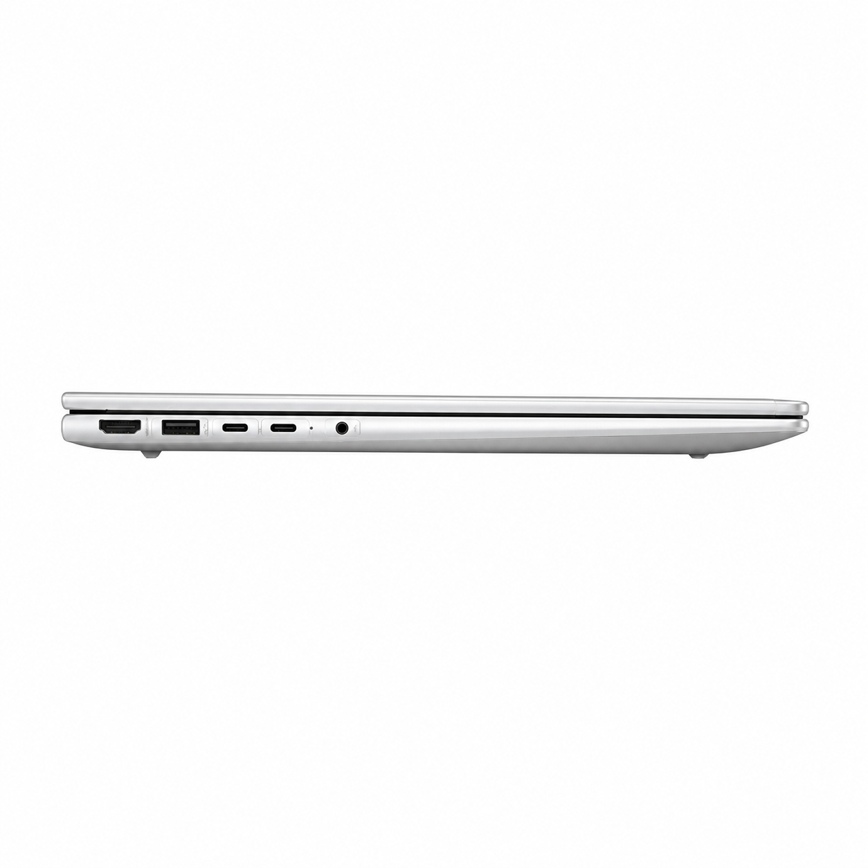 HP ProBook 460 G11 business laptop side profile showing the slim silver chassis and connection ports