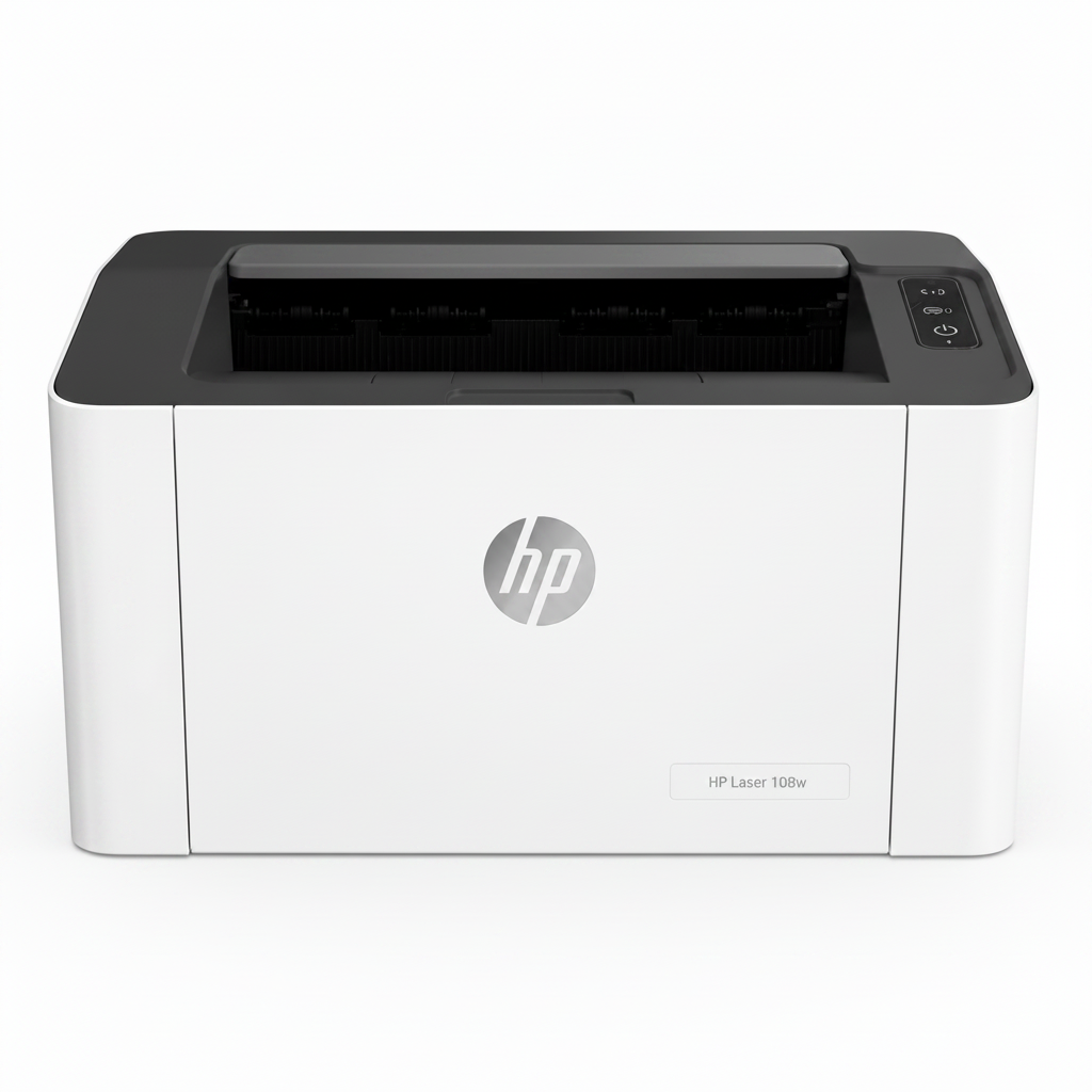 HP Laser 108w Wireless Monochrome Laser Printer A4 Black and White Printer