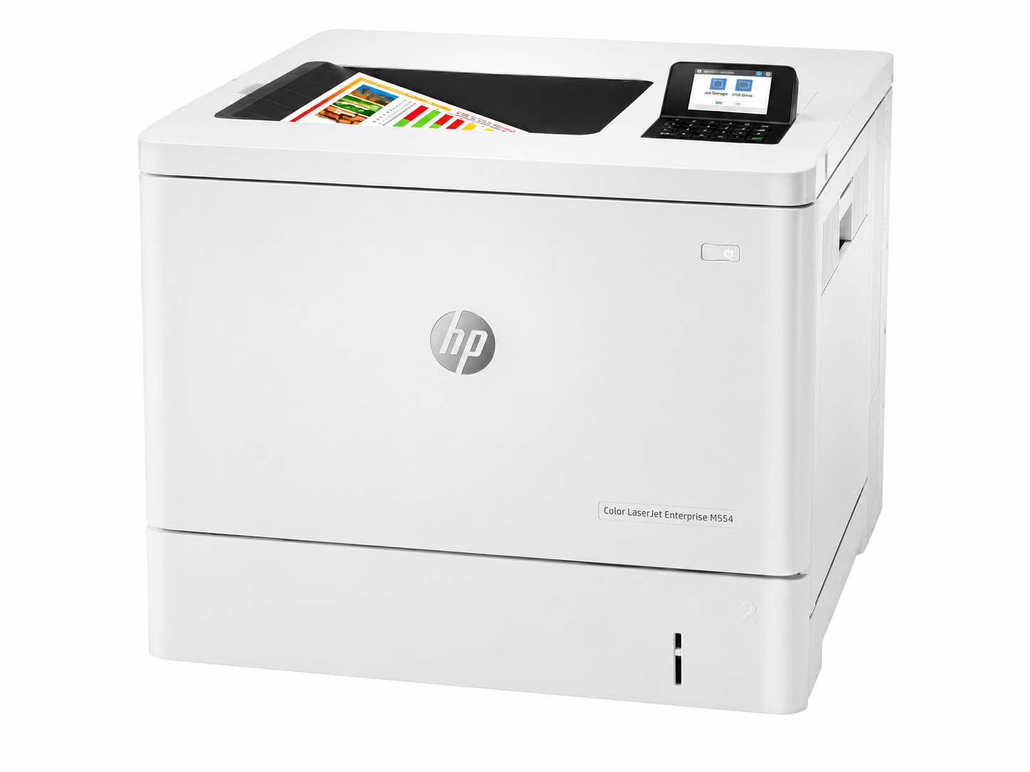 HP Color LaserJet Enterprise M554dn Business Color Laser Printer with Automatic Duplex Printing