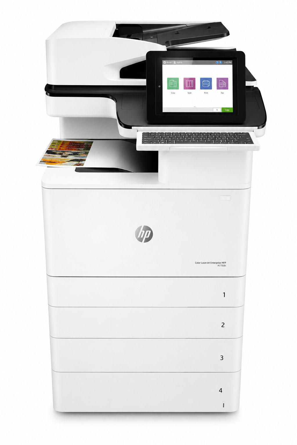 HP Color LaserJet Enterprise MFP M776dn A3 Color Multifunction Laser Printer with Touchscreen Display