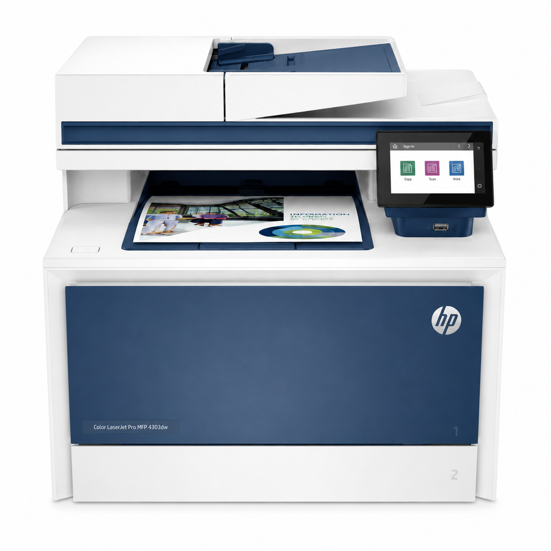 HP Color LaserJet Pro MFP 4303dw Wireless Color Multifunction Laser Printer with ADF and Duplex Printing