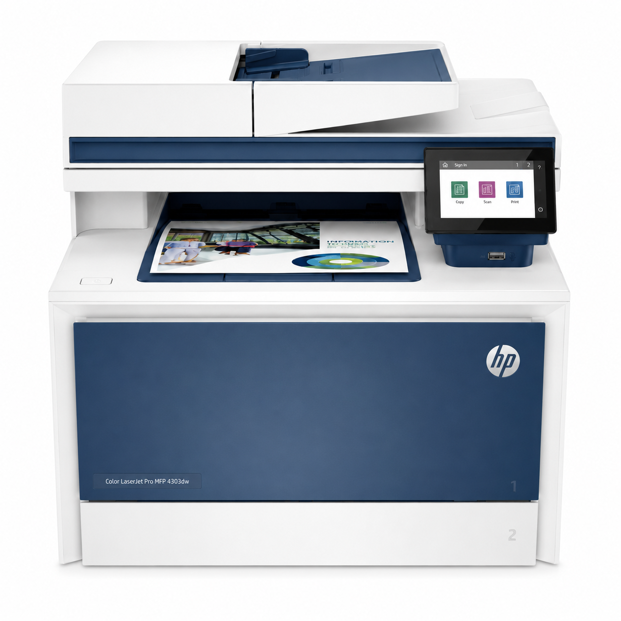 HP Color LaserJet Pro MFP 4303dw Wireless Color Multifunction Laser Printer with ADF and Duplex Printing