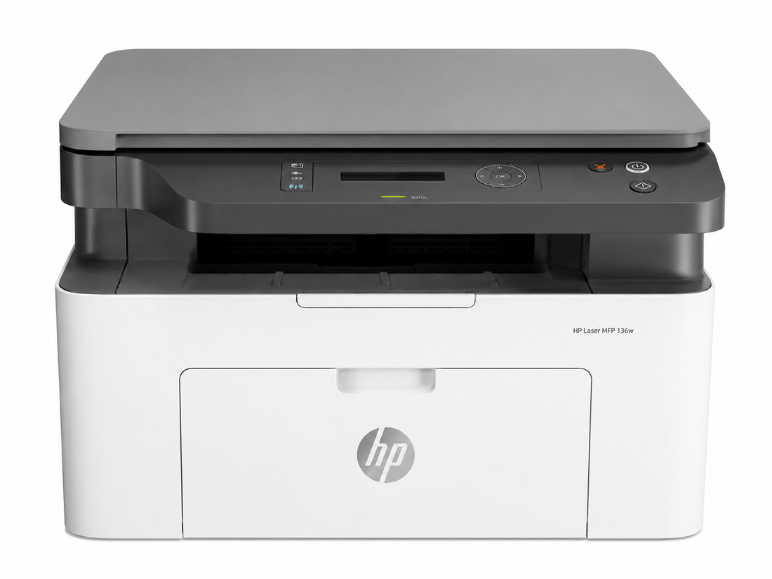 HP Laser MFP 136w Wireless Monochrome Multifunction Laser Printer Print Scan Copy