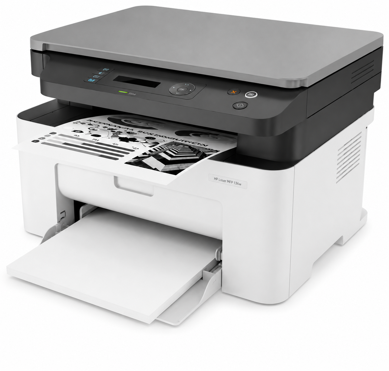 HP Laser MFP 136w Wireless Monochrome Multifunction Laser Printer Print Scan Copy