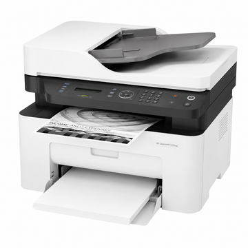HP Laser MFP 137fnw Wireless Monochrome Multifunction Laser Printer with Print Copy Scan Fax Functions