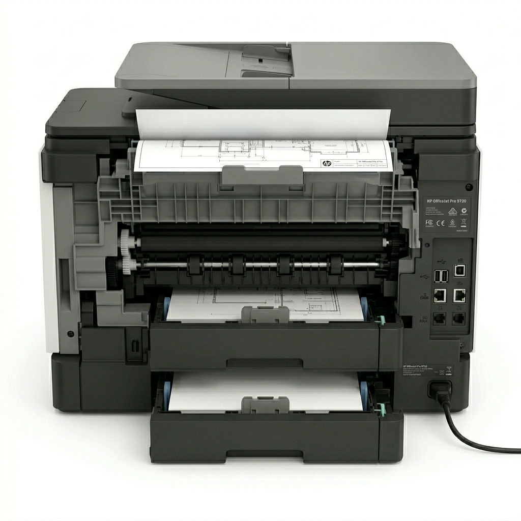 HP OfficeJet Pro 9730 Wide Format Wireless All-in-One Printer with A3 Printing, Color Touchscreen, Wi-Fi, Ethernet, and Mobile Printing Support