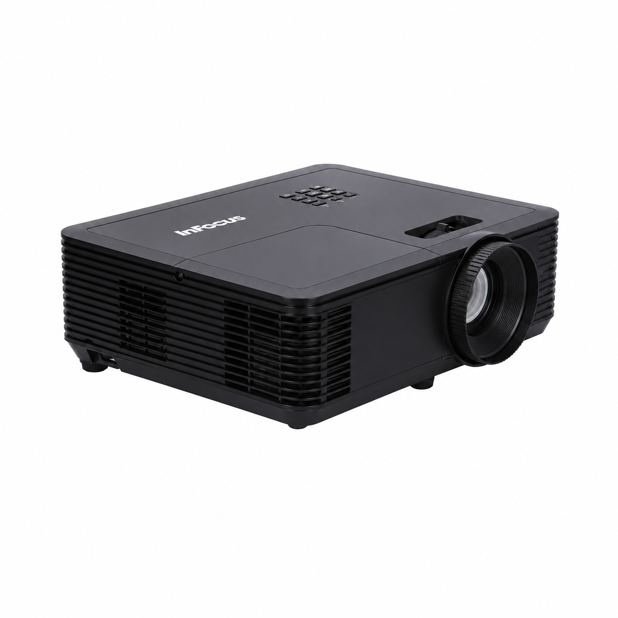 InFocus Genesis IN112BB 3800-lumen projector front-left angled view