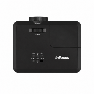 InFocus Genesis IN112BB top control panel with manual zoom, focus and keystone controls