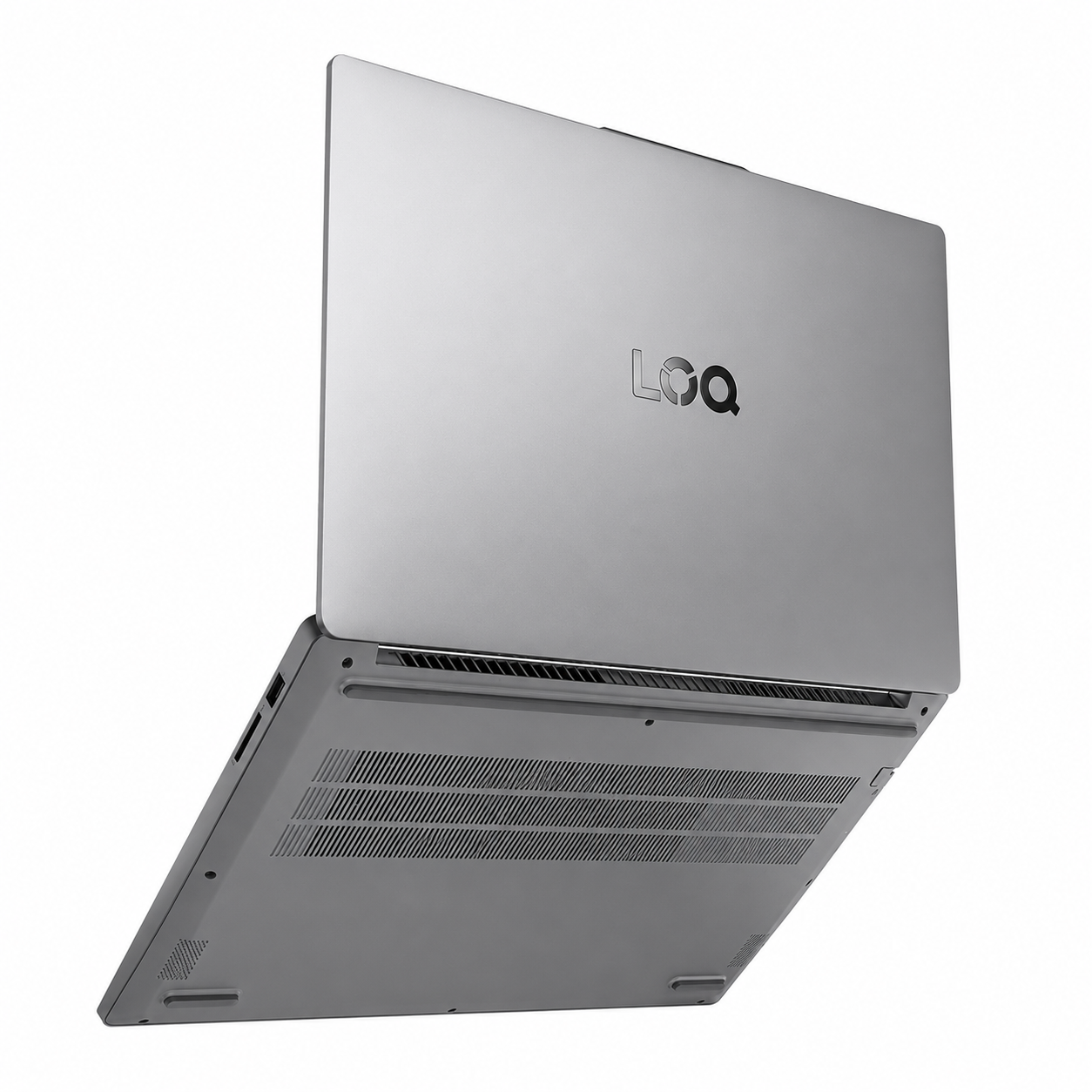 Lenovo LOQ 15IAX9E gaming laptop, front view showing the 15.6-inch FHD display and full-size keyboard
