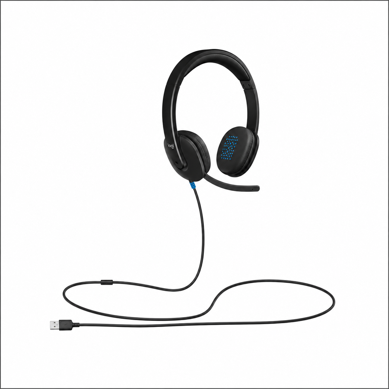 Logitech H540 USB Computer Headset with Noise-Cancelling Microphone