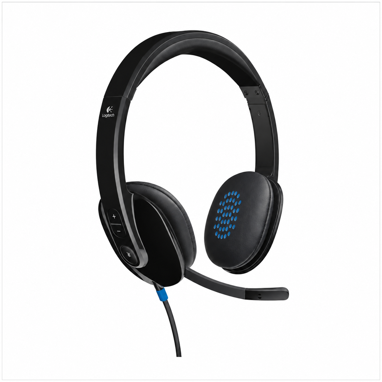 Logitech H540 USB Computer Headset with Noise-Cancelling Microphone