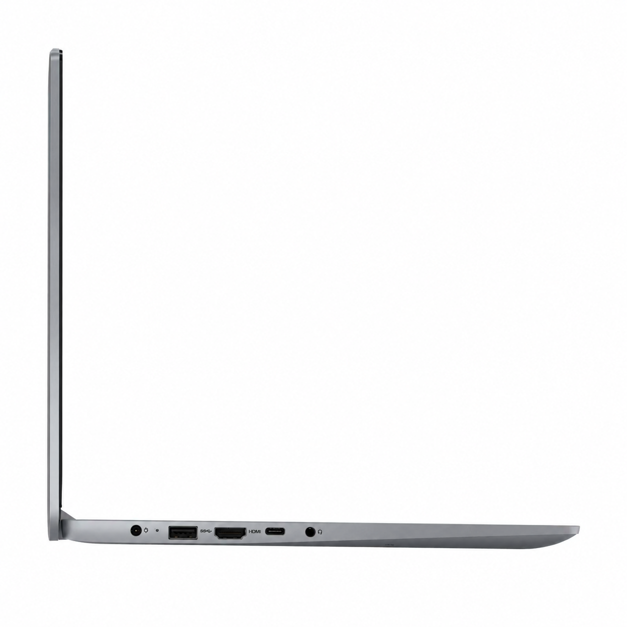 Lenovo IdeaPad Slim 3 15IRU8 left side profile showing USB-C HDMI USB and audio ports