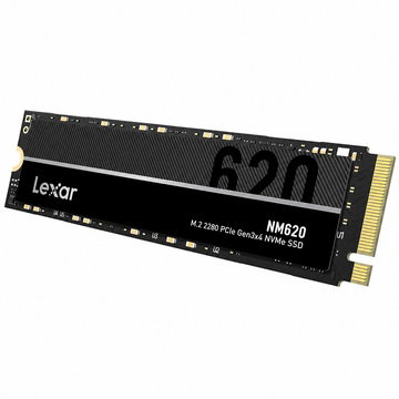 Lexar NM620 512GB M.2 NVMe internal SSD rear PCB view