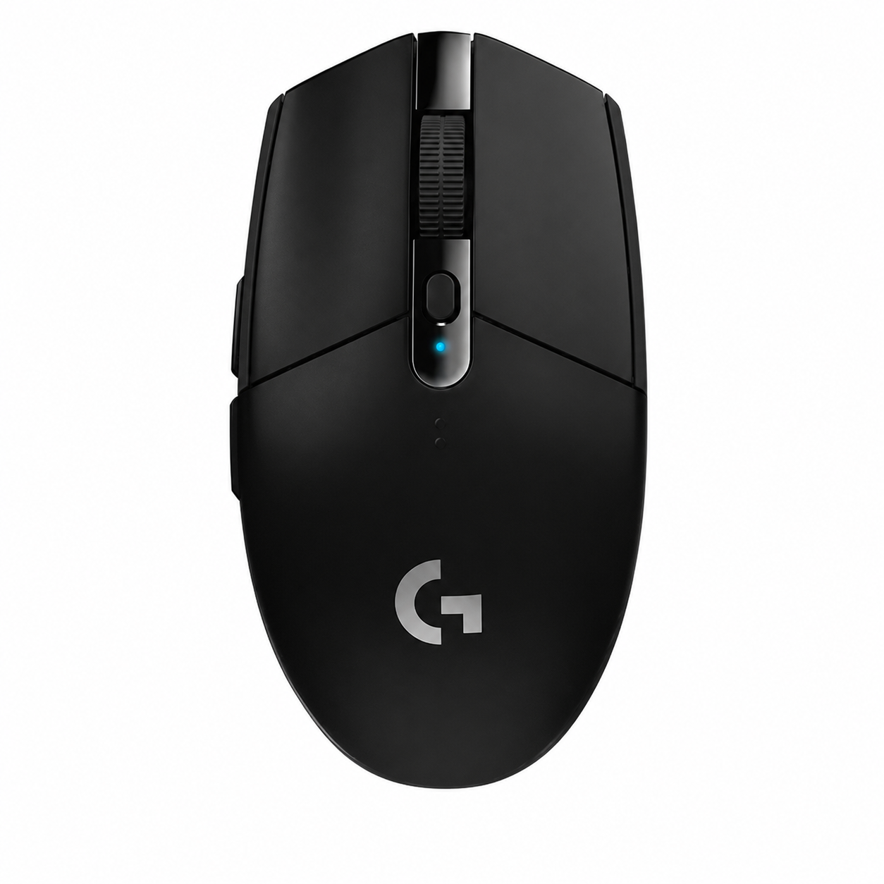 Logitech G305 LIGHTSPEED black wireless gaming mouse front view