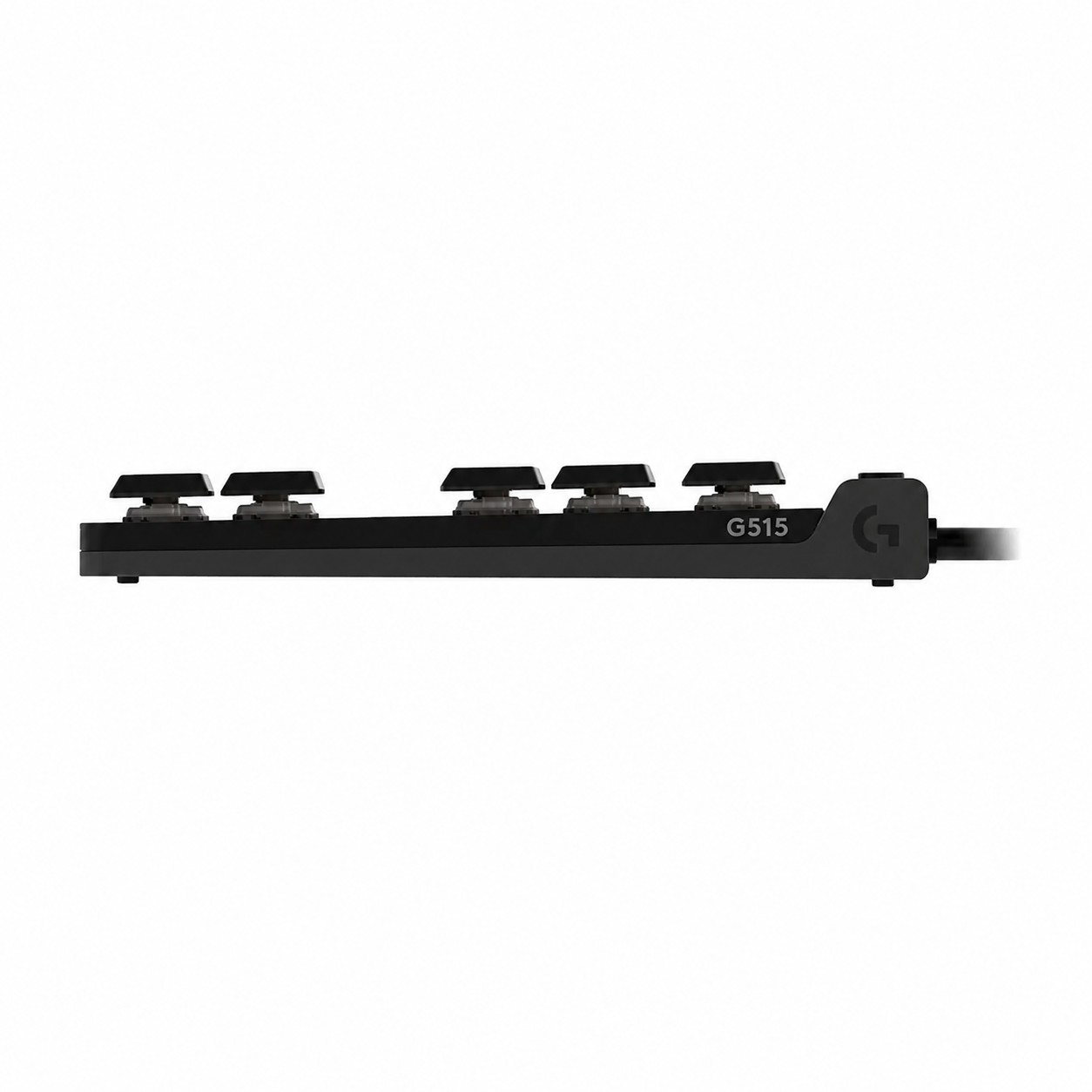 Logitech G515 TKL black low-profile keyboard side view