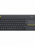 Logitech K400 Plus black wireless touch keyboard top view