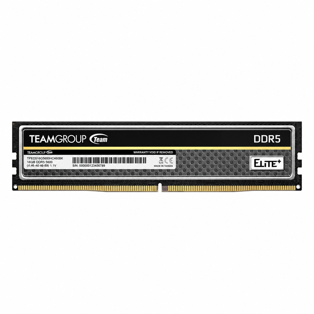 ذاكرة وصول عشوائي (RAM) لسطح المكتب TEAMGROUP ELITE 16GB DDR5 5600MT/s UDIMM