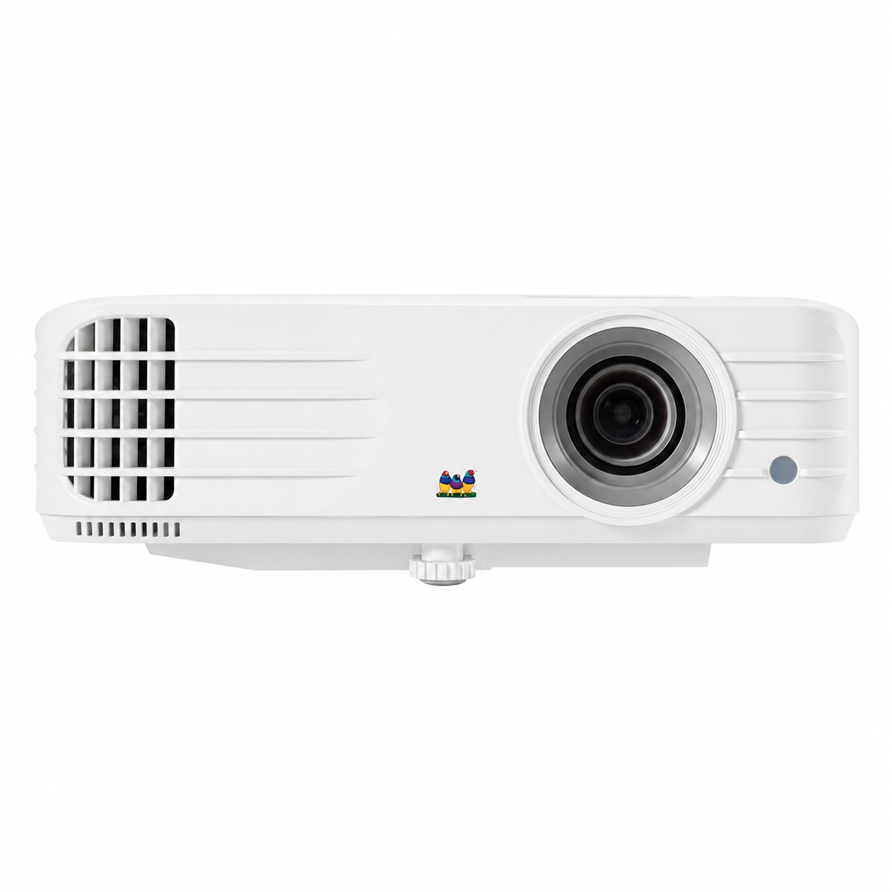 ViewSonic PG701WU WUXGA Projector front view showing projection lens and compact white body.