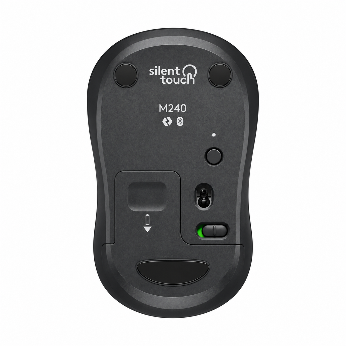 Logitech M240 Silent Bluetooth Ambidextrous Mouse - Black