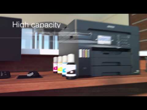 Epson EcoTank L15150 high-productivity A3+ printing and multifunction features demonstration video